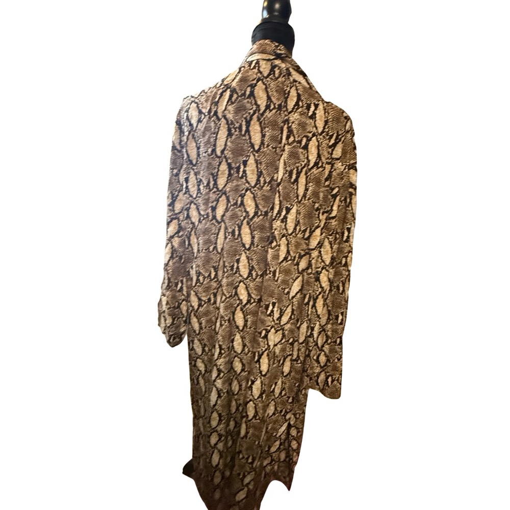 Stylish Animal Print Women's Cardigan Duster - Picture 2 of 5